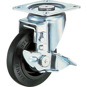 ハンマーキャスター HAMMER CASTER ハンマーキャスター 413BBS-FR100-BAR01 静シリーズ S型自在 SP付 ゴム車 B入り100mm