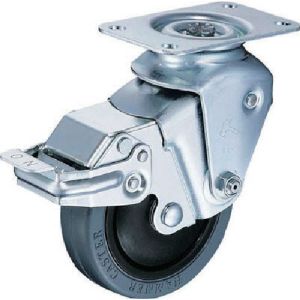 ハンマーキャスター HAMMER CASTER ハンマーキャスター 935BBE-FR100-23-BAR01 クッションキャスター 自在SP付 ゴム車 線径2.3mm
