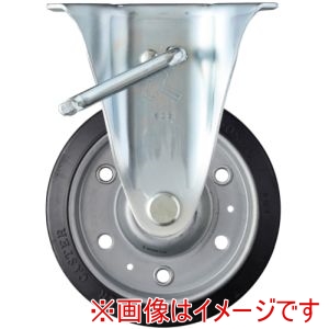 ハンマーキャスター HAMMER CASTER ハンマーキャスター 413JR-RBB150 プレート式キャスター 固定 ストッパー付 車輪径150mm ゴム車輪 Jシリーズ