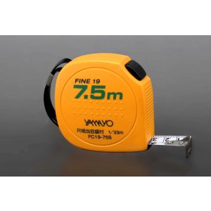 ヤマヨ測定機 YAMAYO ヤマヨ測定機 FC19-75S ファインコンベックス尺付き 7.5m