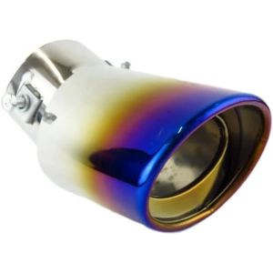 向島自動車用品製作所 向島自動車用品製作所 MT-40 マフラーカッターチタン 跳ね上げ シングル