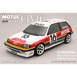 ABCホビー ABCホビー 67330 1/10 ミニ用 MOTUL 無限シビック ボディ 225mm