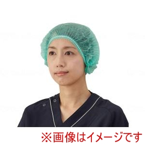 竹虎 竹虎 076187 サージキャップ ジャバラタイプ グリーン 100枚入