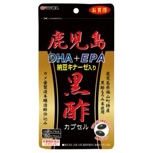 ユーワ YUWA ユーワ 鹿児島黒酢DHA+EPA納豆キナーゼ入り 150カプセル サプリメント