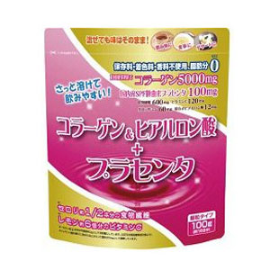 ユーワ YUWA コラーゲン&ヒアルロン酸+プラセンタ 100g サプリメント