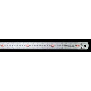 シンワ測定 SHINWA シンワ測定 13536 マグネチックスケール シルバー 60cm 赤数字入 マグネット付JIS