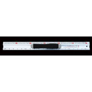 シンワ測定 SHINWA シンワ測定 65098 アルミカッター定規 カット師 60cm 併用目盛 取手付