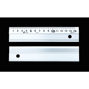 シンワ測定 SHINWA シンワ測定 65498 アルミ直尺 アル助 15cm スベリ止なし