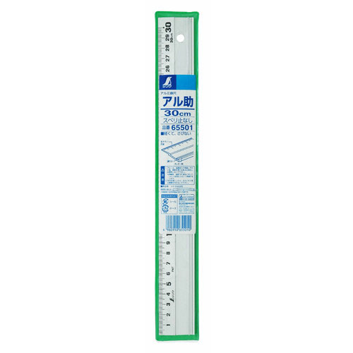  シンワ測定 SHINWA シンワ測定 65501 アルミ直尺 アル助 30cm スベリ止なし