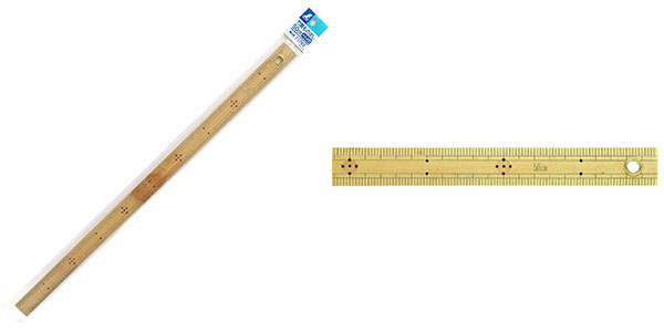  シンワ測定 SHINWA シンワ測定 71765 竹製ものさし 50cm ハトメ付