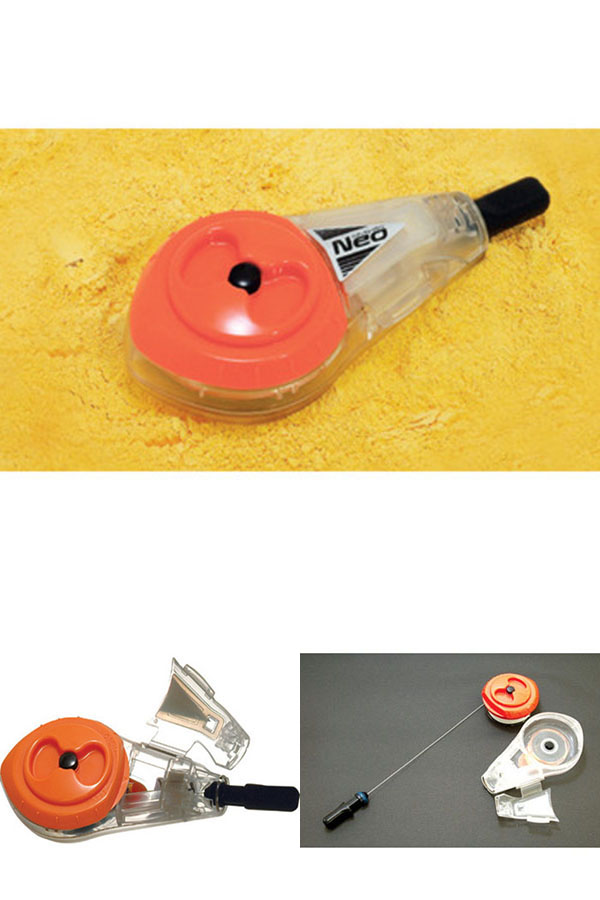  シンワ測定 SHINWA シンワ測定 77963 ハンディチョークライン Neo 自動巻 細糸 バレンシアオレンジ