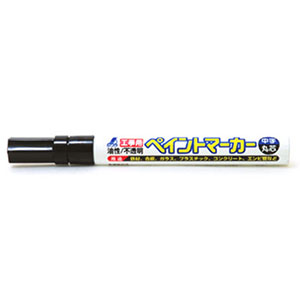 シンワ測定 SHINWA シンワ測定 78414 工事用 ペイントマーカー 中字 丸芯 黒