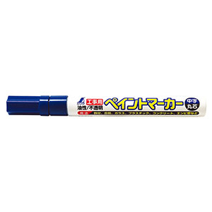 シンワ測定 SHINWA シンワ測定 78515 工事用 ペイントマーカー 中字 丸芯 青
