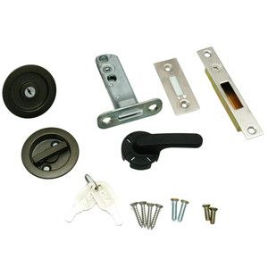 ハイロジック HILOGIK ハイロジック NP-121-ML-B 引戸用 鍵付鎌錠 2本キー 00776689-001