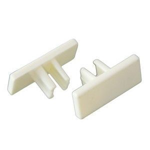 ハイロジック HILOGIK ハイロジック 角型フックレール 大エンドキャップホワイト 00058243-001