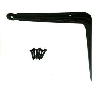 ハイロジック HILOGIK ハイロジック ブラック棚受 100mm x125mm 1本入 00098440-001