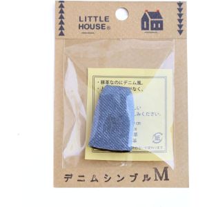 金亀糸業 金亀糸業 リトルハウス デニムシンブル L 口径約24mm 長さ39mm 青 LH431980-1