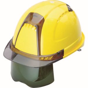 トーヨーセフティー TOYO SAFETY トーヨーセフティー 391F-S-G-LY ヘルメット ヴェンティープラス シールド面付 うす黄