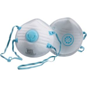 トーヨーセフティー TOYO SAFETY トーヨーセフティー 1732-A 使い捨て式防じんマスク DS2 排気弁付 頭掛けタイプ 20枚入