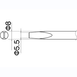 白光 HAKKO 白光 ED8 ED型 790-02用交換こて先 HAKKO