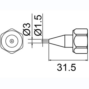 白光 HAKKO 白光 806用交換ノズル 801-N-1.5 ノズル