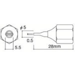 白光 HAKKO 白光 805用交換ノズル A1308 ノズル