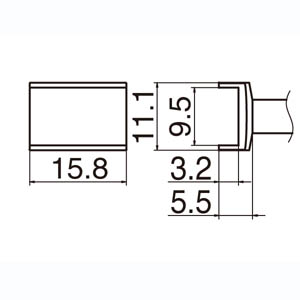 白光 HAKKO 白光 T12シリーズ交換こて先 T12-1004 トンネル