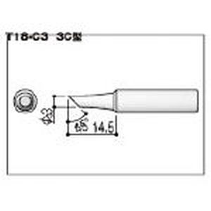白光 HAKKO 白光 T18-C3 3C型 T18シリーズ交換こて先 HAKKO