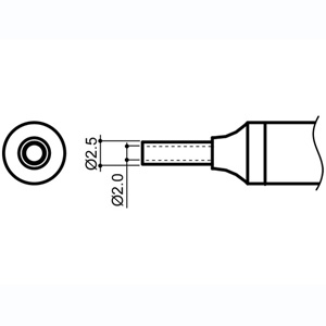 白光 HAKKO 白光 N4-01 2mm N4シリーズ交換ノズル HAKKO