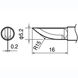 白光 HAKKO 白光 G2/G3シリーズ交換ブレード G3-1601 ナイフ型ブレード