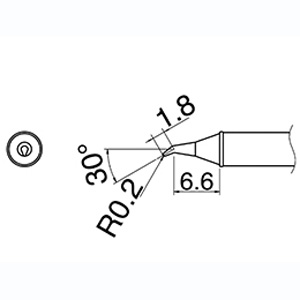 白光 HAKKO 白光 T31-01JS02 0.2RSSB型 T31シリーズ交換こて先 HAKKO