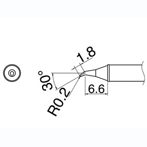 白光 HAKKO 白光 T31-02JS02 0.2RSSB型 T31シリーズ交換こて先 HAKKO