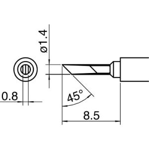 白光 HAKKO 白光 T30-KN KN型 T30シリーズ交換こて先 HAKKO