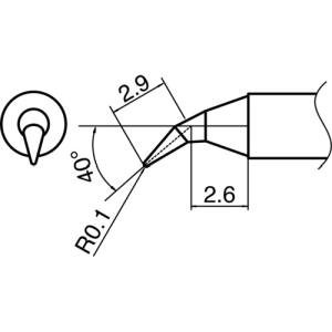 白光 HAKKO 白光 T35-02J こて先 J型 HAKKO