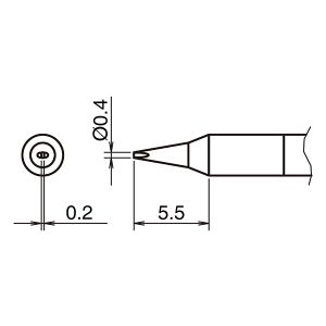 白光 HAKKO 白光 T50-D04 交換こて先 T50シリーズ