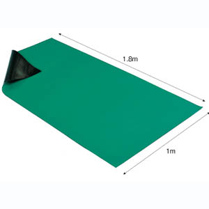 ホーザン HOZAN ホーザン F-727 導電性カラーマット グリーン 1x1.8m