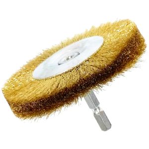 サンフレックス Sumflex サンフレックス No.4026H2 六角軸 ホイールブラシ 真鍮 φ75 Sumflex