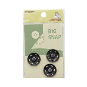 清原 KIYOHARA KIYOHARA サンコッコー ビッグスナップ 21mm 黒ニッケル SUN17-05 清原