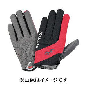 オージーケーカブト OGK KABUTO オージーケーカブト SPG-5 グローブ 指付き Lサイズ レッドブラック フルフィンガー OGK KABUTO