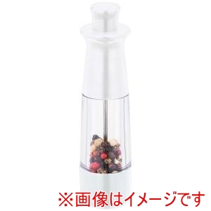 川崎合成樹脂 川崎合成樹脂 プッシュミル セラミック ソルト&ペッパーミル ホワイト MI-044