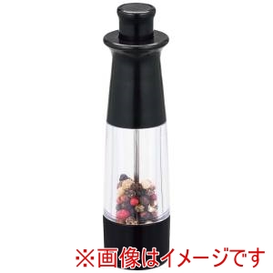 川崎合成樹脂 川崎合成樹脂 プッシュミル セラミック ソルト&ペッパーミル ブラック MI-045