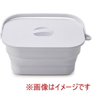 伊勢藤 伊勢藤 I-617W 折りたためるつけ置き洗いバケツ ホワイト