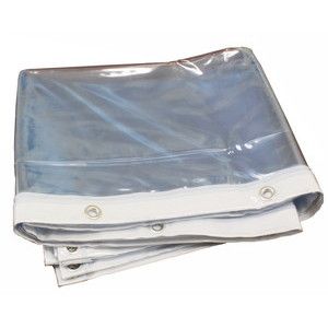 日中製作所 日中製作所 HE-030-C ビニールカーテン透明 2.7×4.0 四面ハトメ