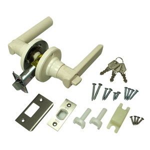 日中製作所 日中製作所 NP222-ML-W-5060 取替レバーハンドル 可変ラッチ 3本キー