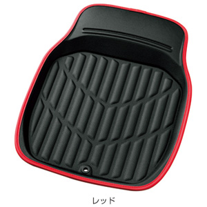 ボンフォーム BONFORM ボンフォーム カーマット 3Dレザーマット 前席用S 46x60cm レッド 6416-31R