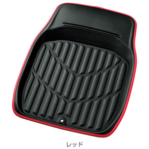 ボンフォーム BONFORM ボンフォーム カーマット 3Dレザーマット 前席用 48x65cm レッド 6416-01R