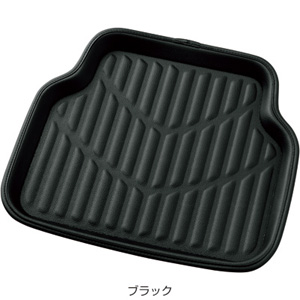ボンフォーム BONFORM ボンフォーム カーマット 3Dレザーマット 後席用 50x45cm ブラック 6416-08BK