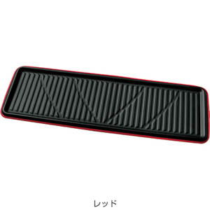ボンフォーム BONFORM カーマット 3Dレザーマット ロング(125) 40x125cm レッド 6416-05R