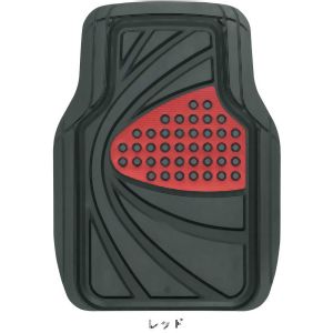 ボンフォーム BONFORM ボンフォーム デザインラバーマット 前席用 レッド 6449-01RE