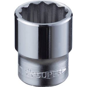 スーパーツール SUPERTOOL スーパーツール NHS317 ソケットレンチ用ソケット12角 差込角9.5mm 六角対辺17mm